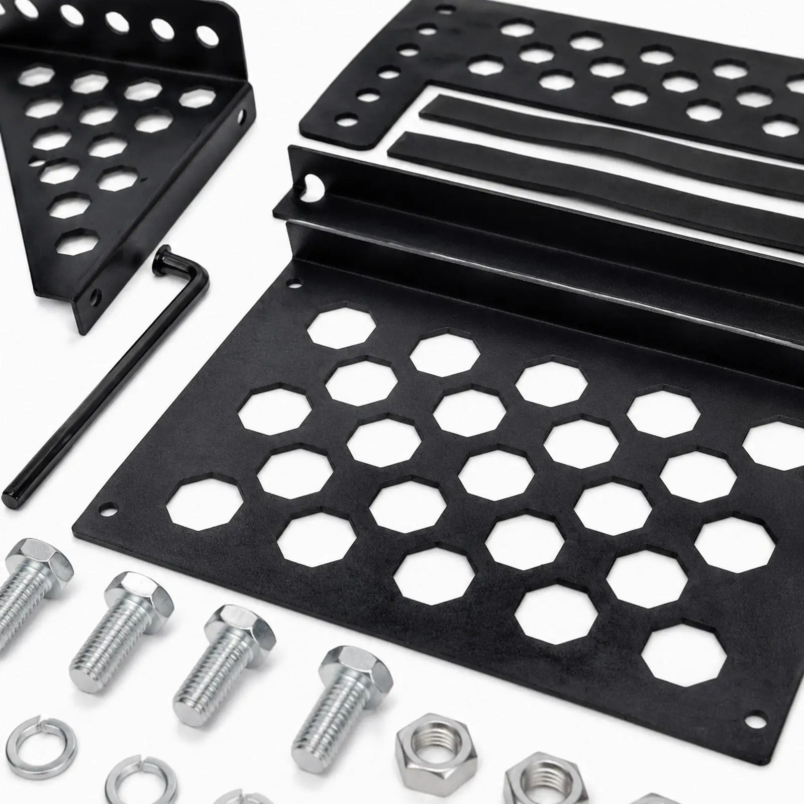 

Battery Mounting Trays Bracket Anti Rust Easy Bolt in Battery Tray Metal Battery Mount Box for Boat Marine RV Pickup Trucks