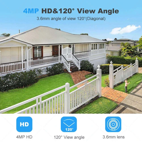 Imagen 2 del producto Tuya-cámara de seguridad tipo bala, videocámara de 4MP, 2,4G/5G, WiFi, 2K, para exteriores, SmartLife, Mini cámara de vigilancia CCTV, Alexa y Google Home