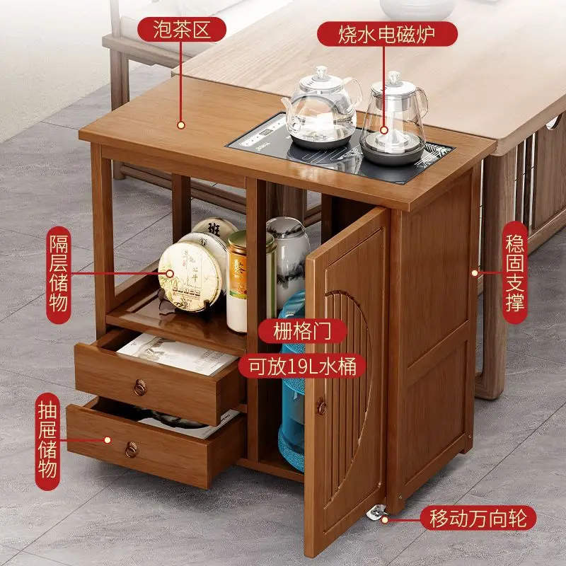 طاولة شاي متنقلة، خزانة منزلية، غلاية صغيرة، شرفة سيارة متكاملة، شقة صغيرة، حافة أريكة القهوة #3