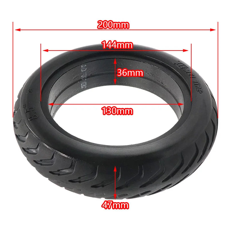 High Quality 8.5 Inch Solid Tyre 8 1/2x2(50-134) Tubeless Tire Inner Diameter 134mm Width 50mm for Electric Scooter BabyCarriage