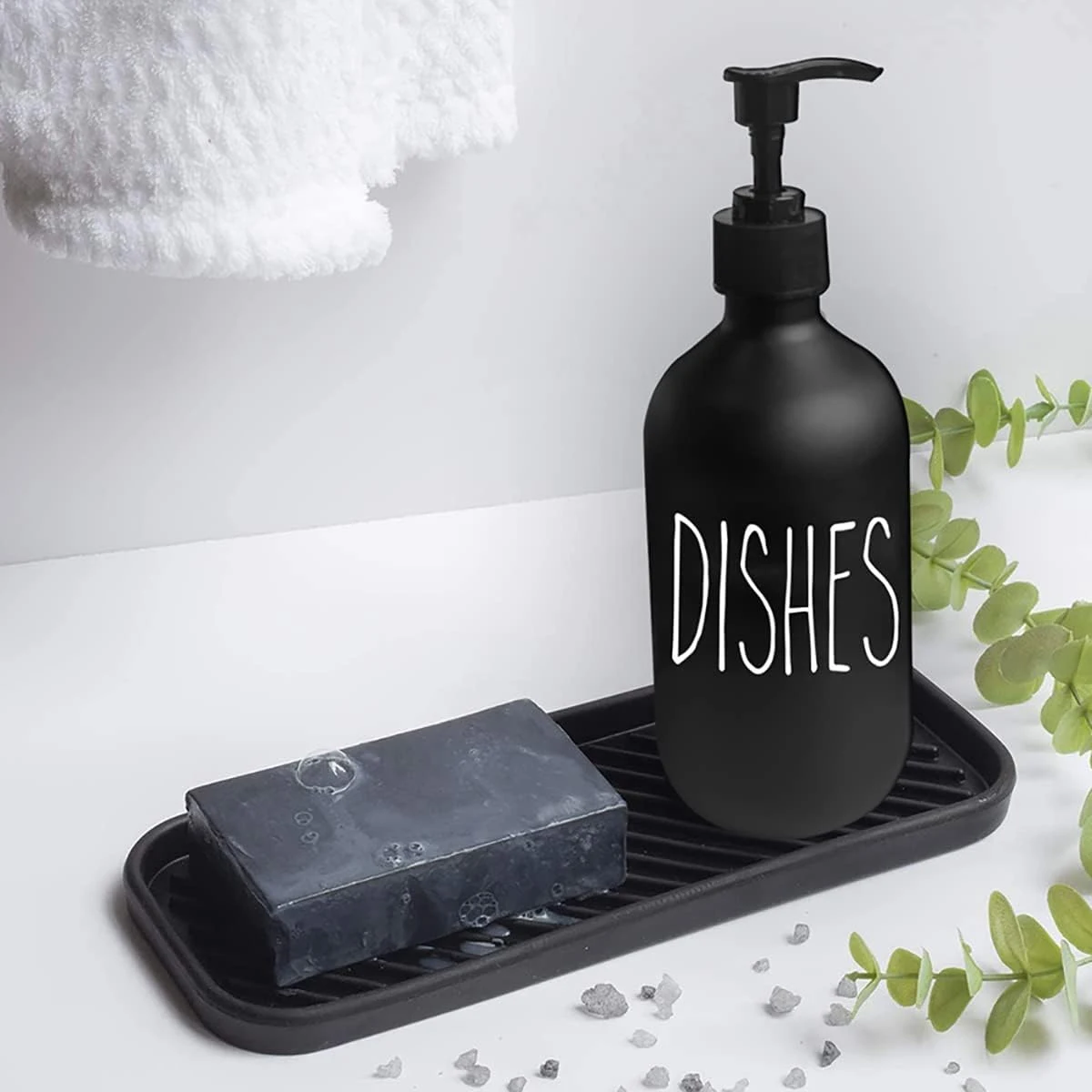 Bathroom Silicone Decorative Tray Sink Countertop Soap Dispenser Shampoo Storage Tray  Kitchen Seasoning Bottle Storage Holder