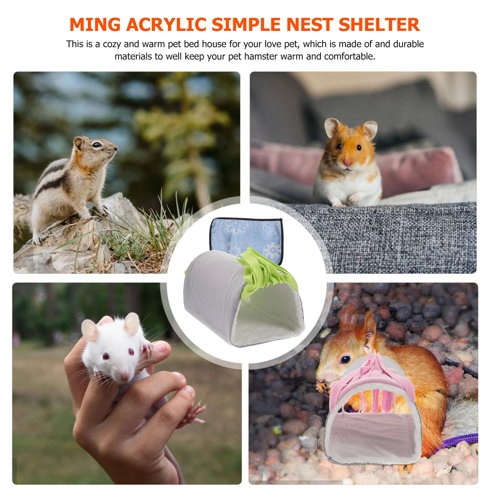 

Hamster Hideaway Tunnel Guinea Pig Bed Small Animal Hideout Comfortable Resting Place Practical Design Durable Use