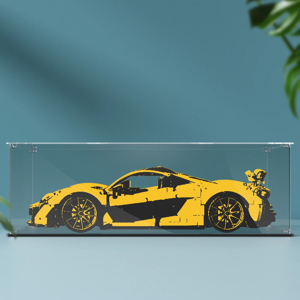 Acrylic display box for lego 42172 display case  building block dustproof clear model car storage box 62x30x20cm