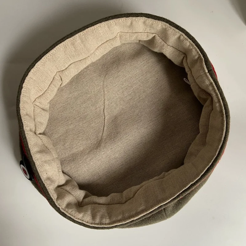 قبعة ميدانية من الحرب العالمية الأولى الألمانية الإمبراطورية، فرقة حمراء، قبعة Krätzchen Mütze، استنساخ كوكتيل Feldmütze