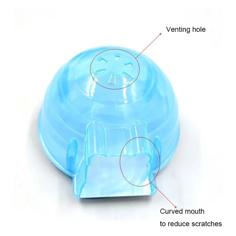 Summer Cool Hamster Squirrel Arch Cooling Down Plastic House Small Pet Cage Bed Play Toy Blue Pink Color Great