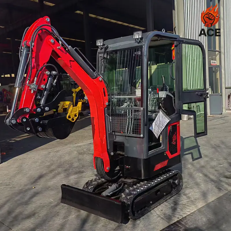 

Customized Excavator Mini Diesel Kubota engine Excavators Epa Ce Mini Digger bagger Garden 1 Ton Mini Excavator