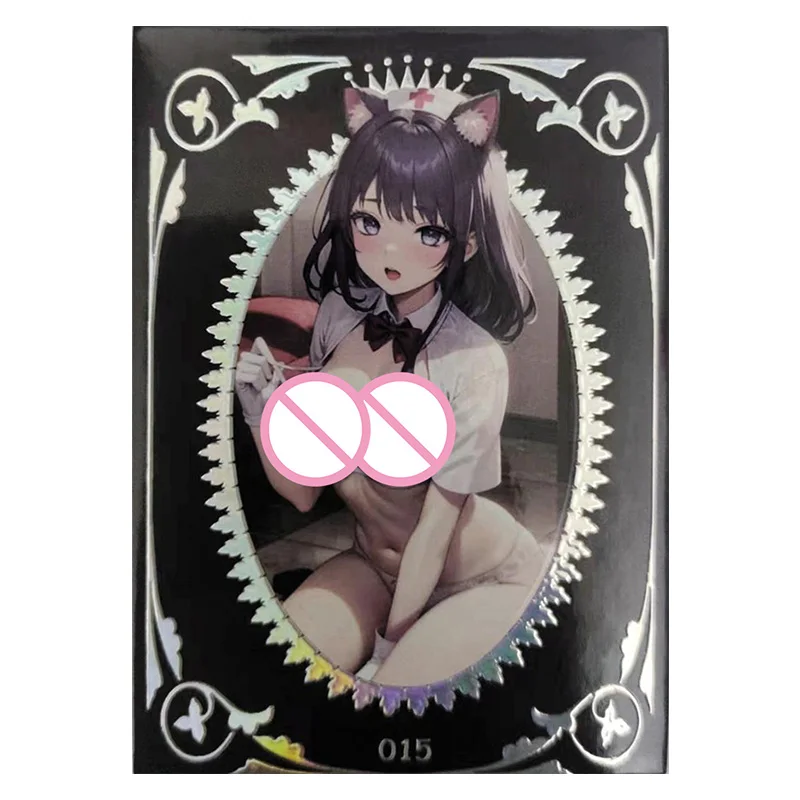 Anime Goddess Story Rare Refractive Flash Cards Cheshire Ganyu Hu Tao Nakano Nino Toys for boys Collectible Cards Birthday Gifts