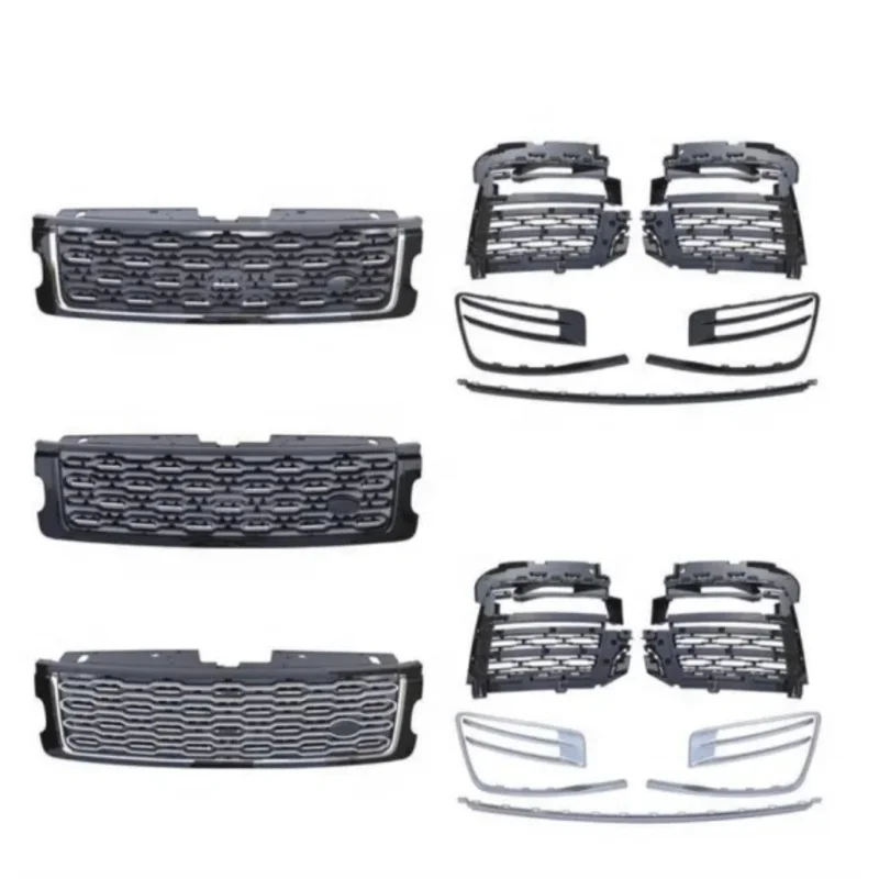 

Car Front Grille for Range Rover Vogue 2018-2020 L405 SVA Autobiograply Body Grille Black Sliver