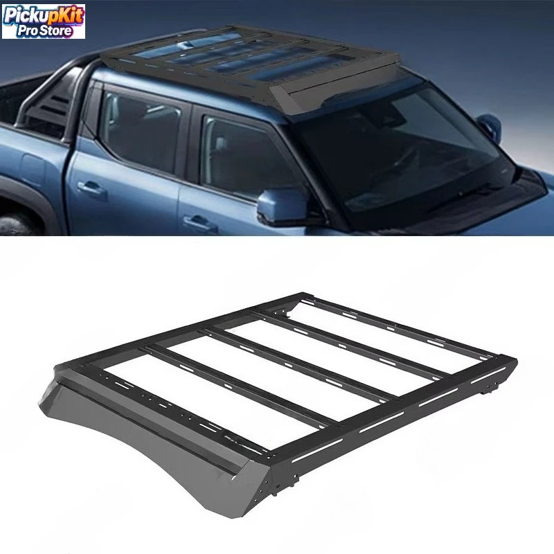 

Heavy-Duty Black Steel Cargo Basket Roof Rack for Shark 4x4 Off-Road