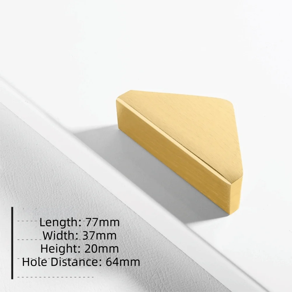 Triangle Shape Cabinet Door Handle Semi-circle Design American Style Black Wardrobe Handle Hardware Embedded Cabinet Pull Handle
