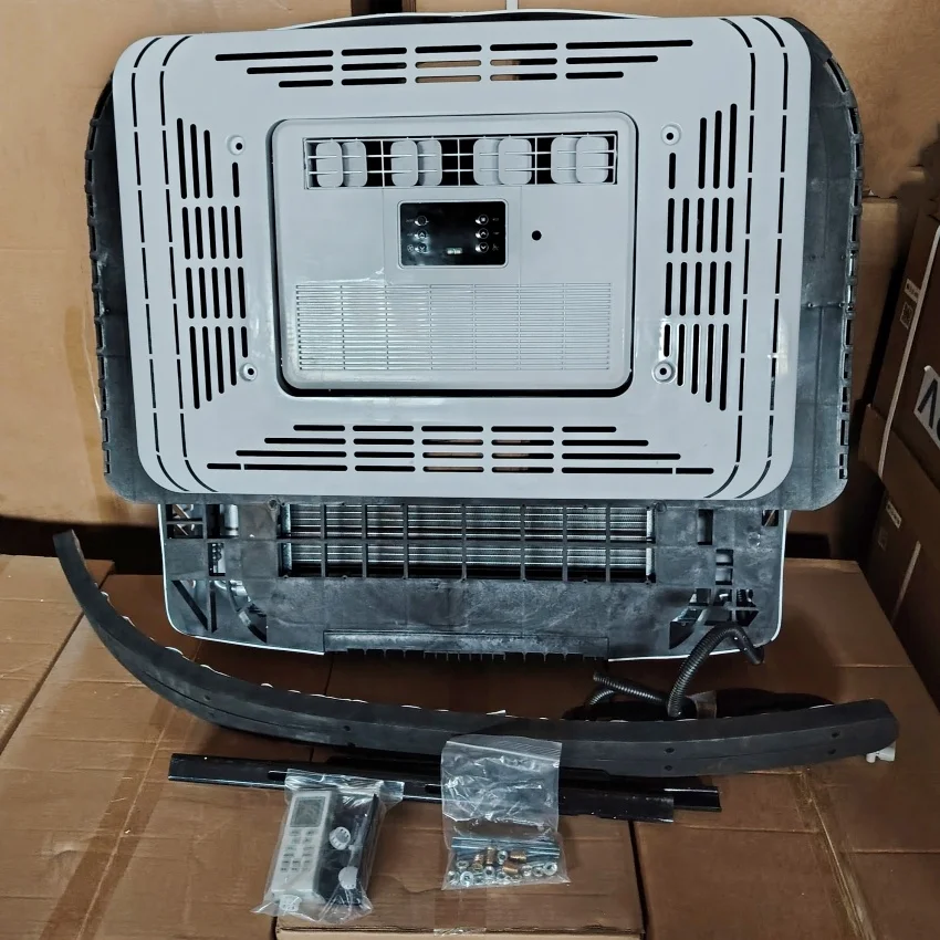 24V ที่จอดรถรถบรรทุก Air Conditioner ไฟฟ้า Auto Aire Acondicionado พร้อม Thermostat 12V เครื่องปรับอากาศอื่นๆระบบ