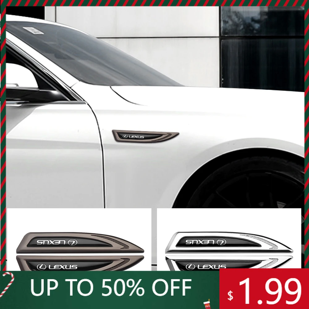 

Car Stickers 3D Metal Car Side Body Logo Badge Sticker Decoration Decals Accessorie For Lexus LS LC IS350 ES300h ES300 IS250 IS2