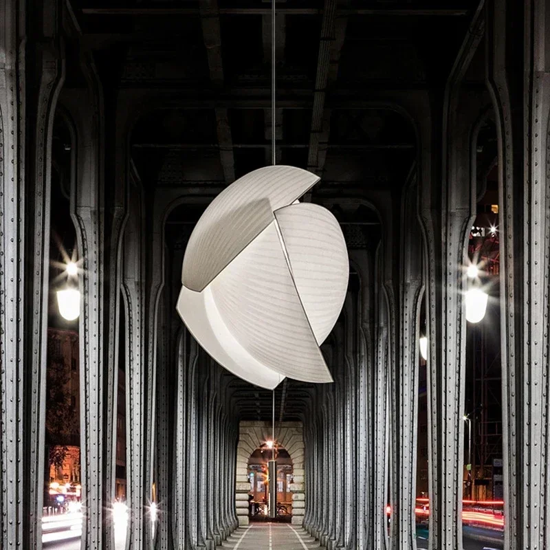 Italien Designer Seidenstoff Kronleuchter für Restaurant Loft Duplex Gebäude Wohnzimmer Home Decor LED Hängelampe Leuchte