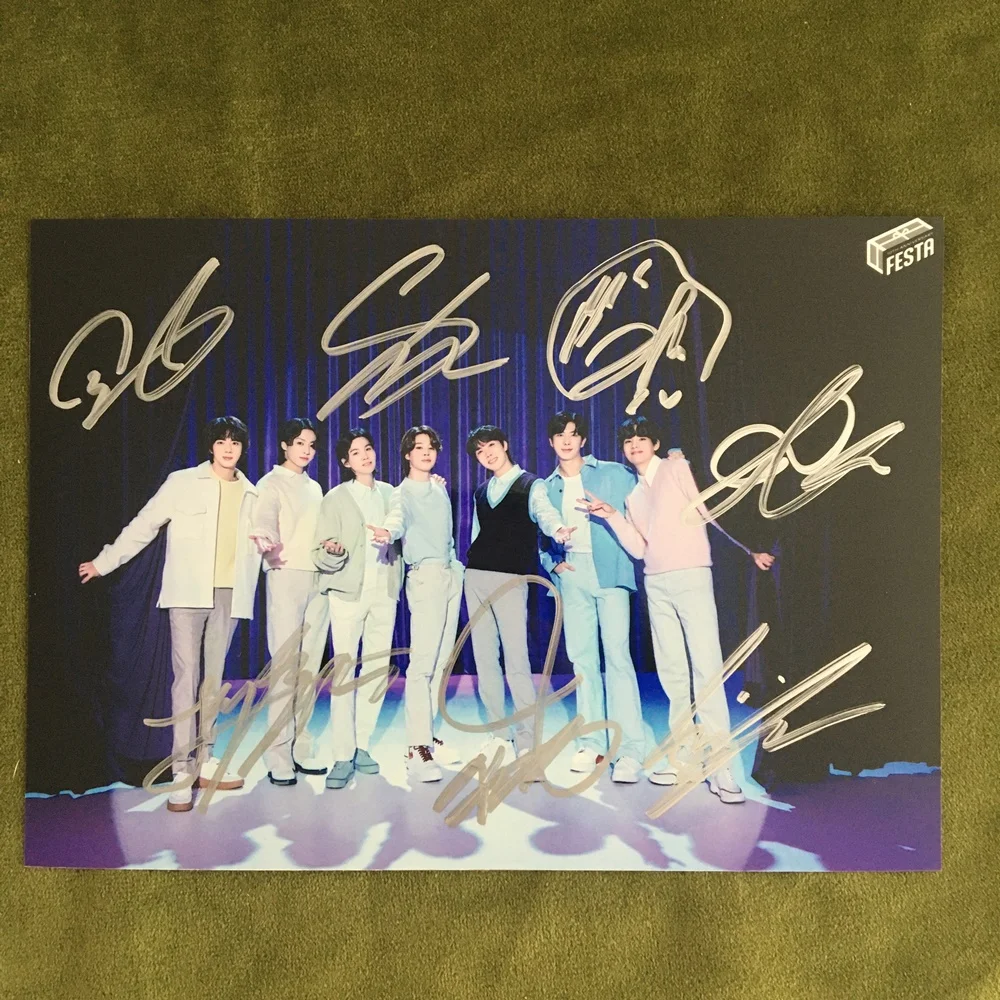 K-POPアイドル サイン入り写真 K-pop Kangion groupサイン入り写真、5*7、2023 - AliExpress 15 KPOP