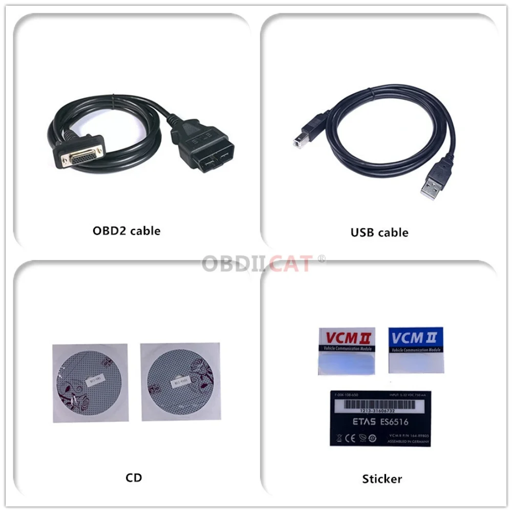 Hot Top VCM Full Chip Diagnostic Tools VCM2 IDS Interface Multi-language Double PCB VCMII Scanner For Frd/M-azda Car Tools