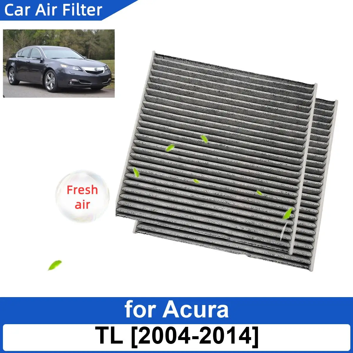 

Car Air Filter for Acura TL 2004-2014 Carbon Fiber Cabin Auto Filters CF10134 80219-SHJ-A01 80292-SDA-407 80292-SDA-A01