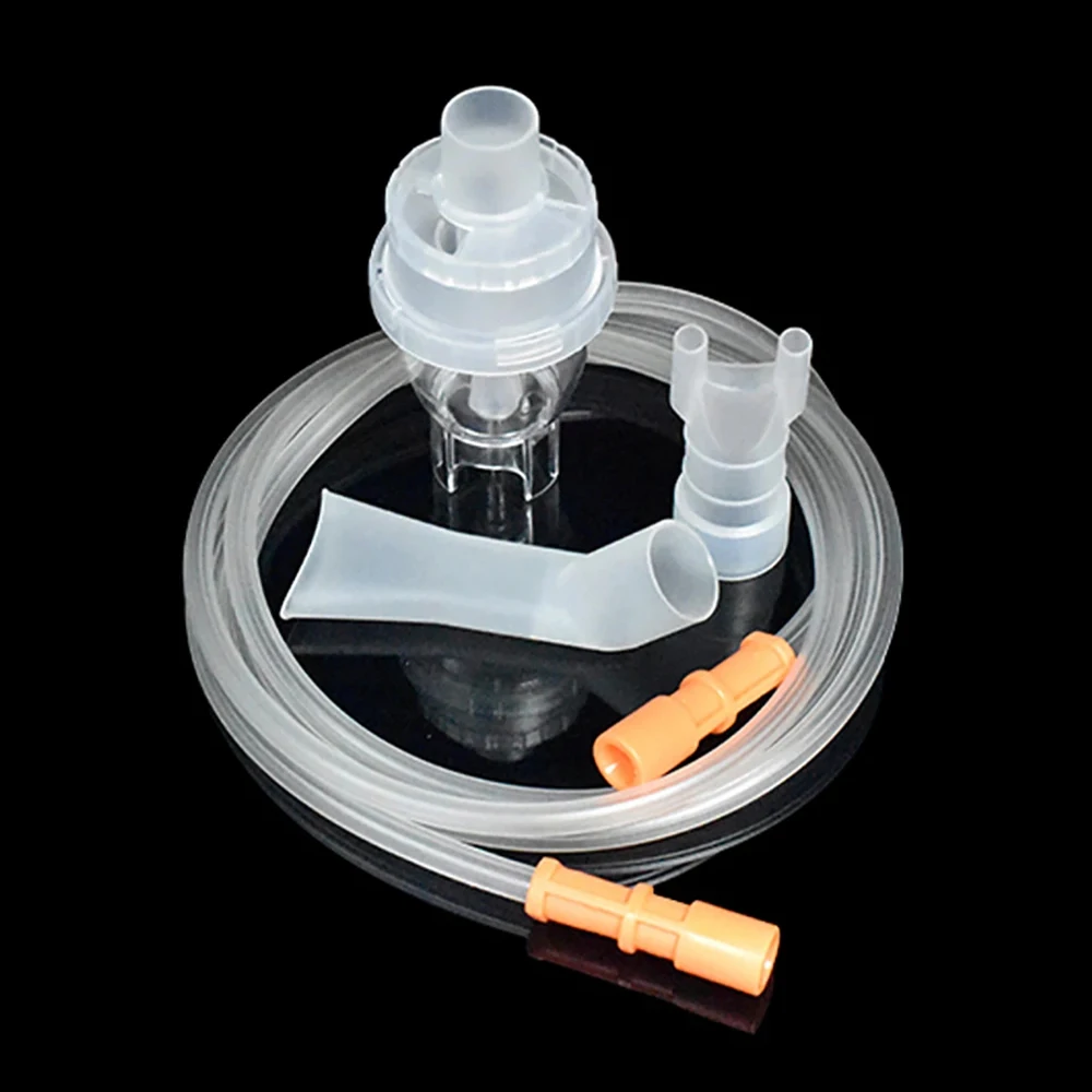 Medical Inhalers Spray Mouth Nebulizer Cup Catheter Nebulizer Accessory Soft Tube Inhaler Set