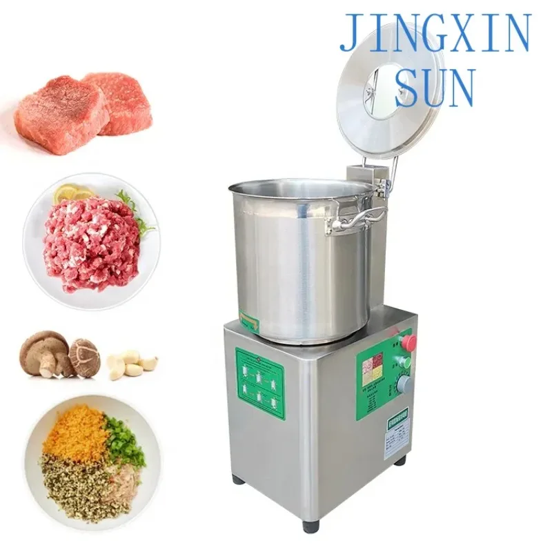 Automatic vegetable cutting machine / high speed automatic meat bowl cutting machine and mixer / kitchen mincing equipment