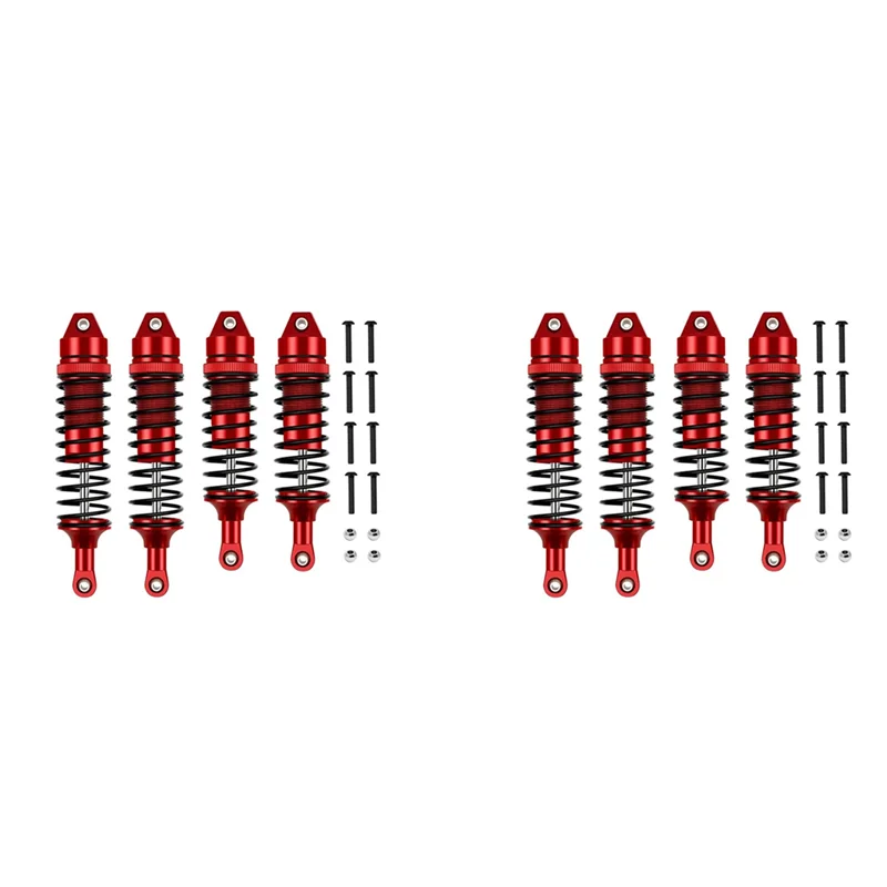 

A63T-8X Metal Front And Rear Shock Absorber For Traxxas Slash 4X4 VXL 2WD Rustler Stampede Hoss 1/10 RC Car Upgrades Parts,1