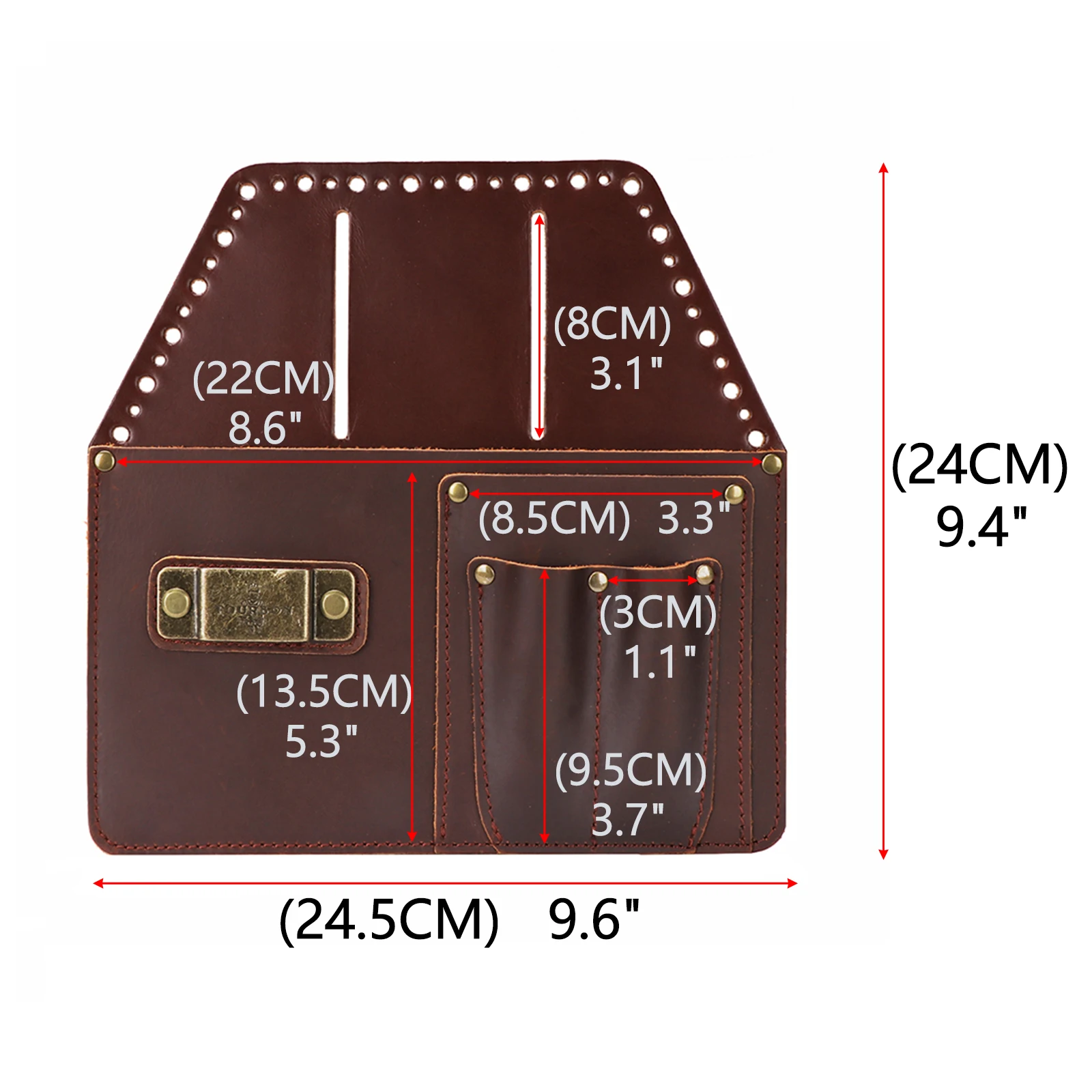 Tourbon Lederen Gereedschapstas Heuptas Multifunctionele Elektricienzakhouder Drywaller \'S Aannemer Gereedschapstas Drager Voor Riem Bruin