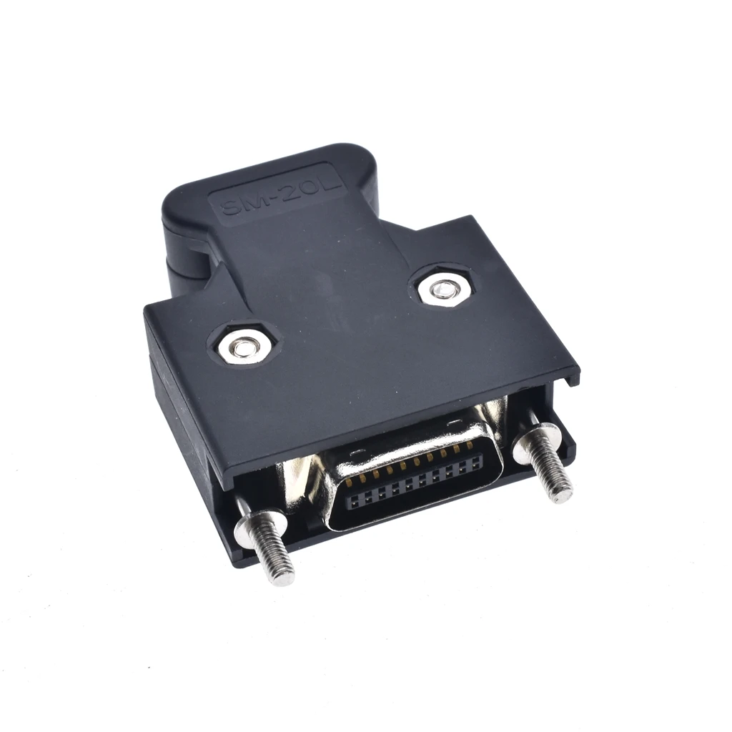 MDR Cable Connector plug male 20-Pin Compatible With 3M SCSI CN Connector 10320 10120 with latch*