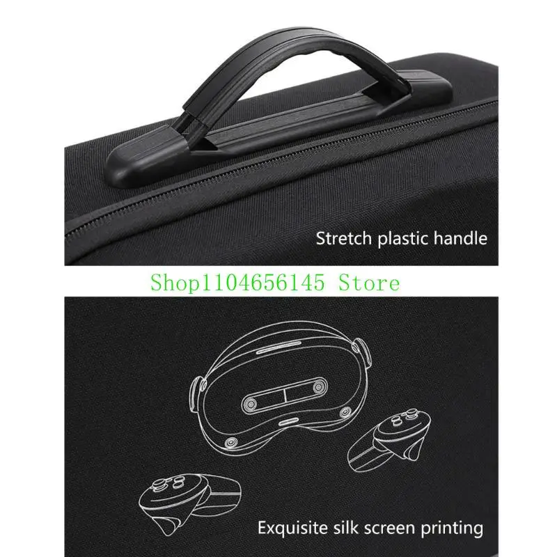 

5asd Handheld Hard Carrying Case for 4 Headsets Controller Storage Box