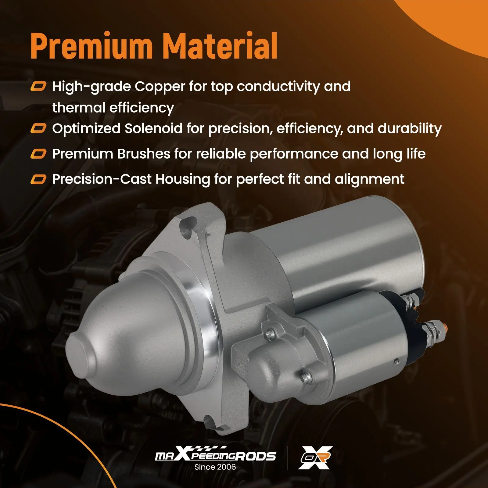 

Starter For GMC Envoy 04-2006 Chevy Colorado 2006 Hummer H3 6490N 2002-2005