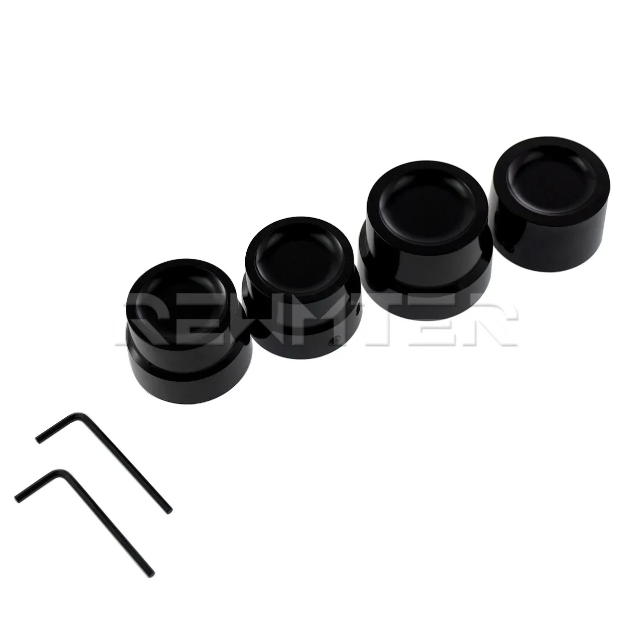 Black CNC Front Rear Axle Nut Covers Cap Kit For Harley Sportster XL 883 1200 Dyna Fat Bob Street Bob Softail Touring FLHR FLHX