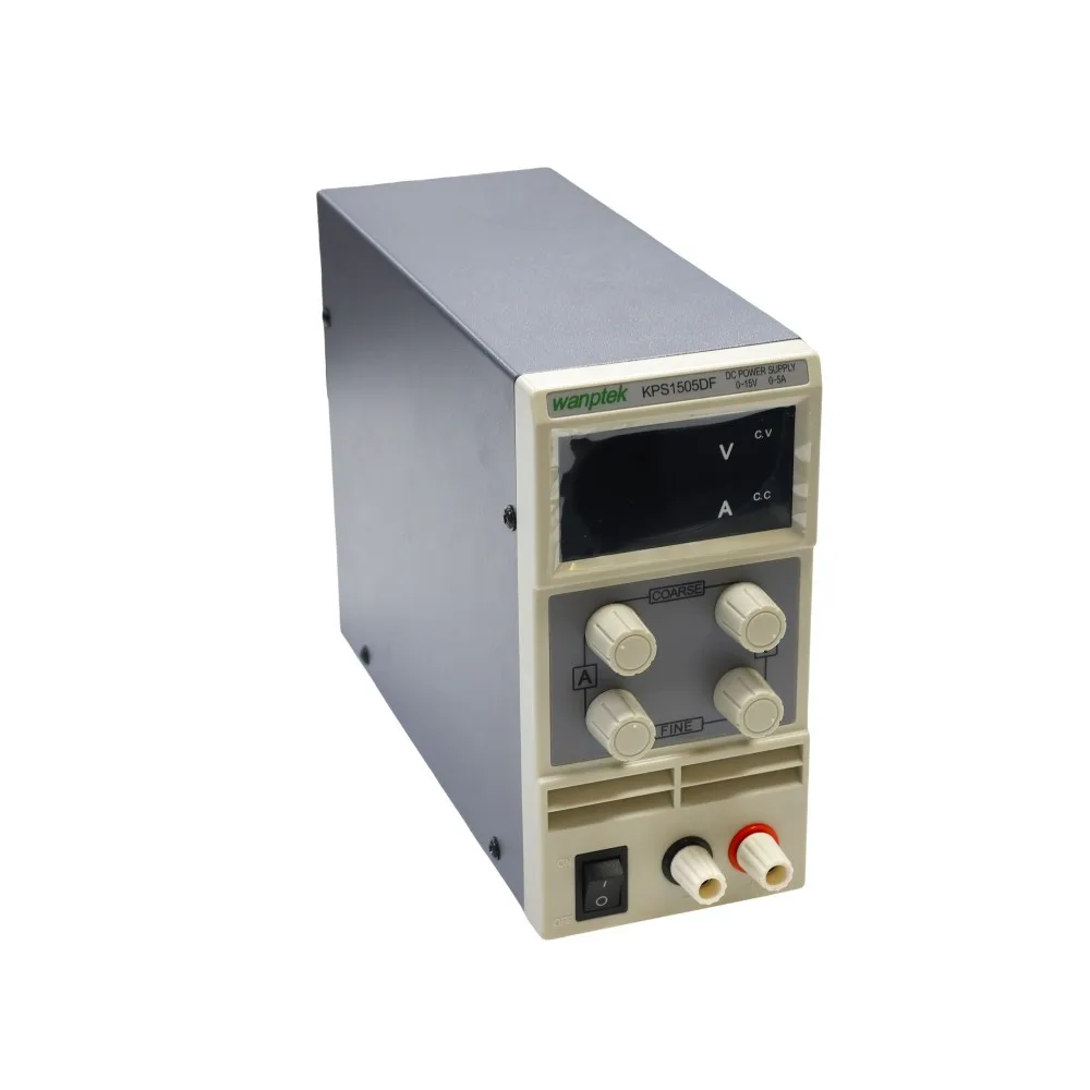 

0-15V 0-5A Adjustable DC Power Supply Digital Dual Display KPS1505DF Low Ripple Lab Grade EU Plug