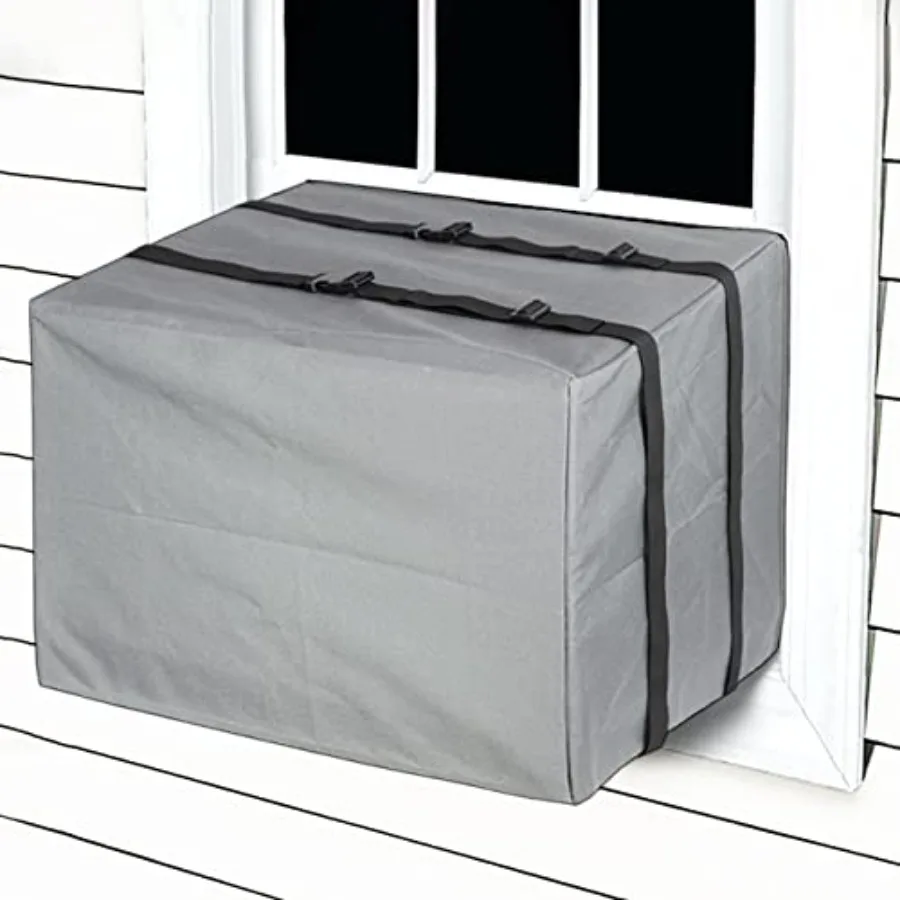 

Exterior Air Conditioner Cover Waterproof Outdoor Window AC Covers Heavy Duty Square Unit Protector Winterizing Wrap Guard Agai