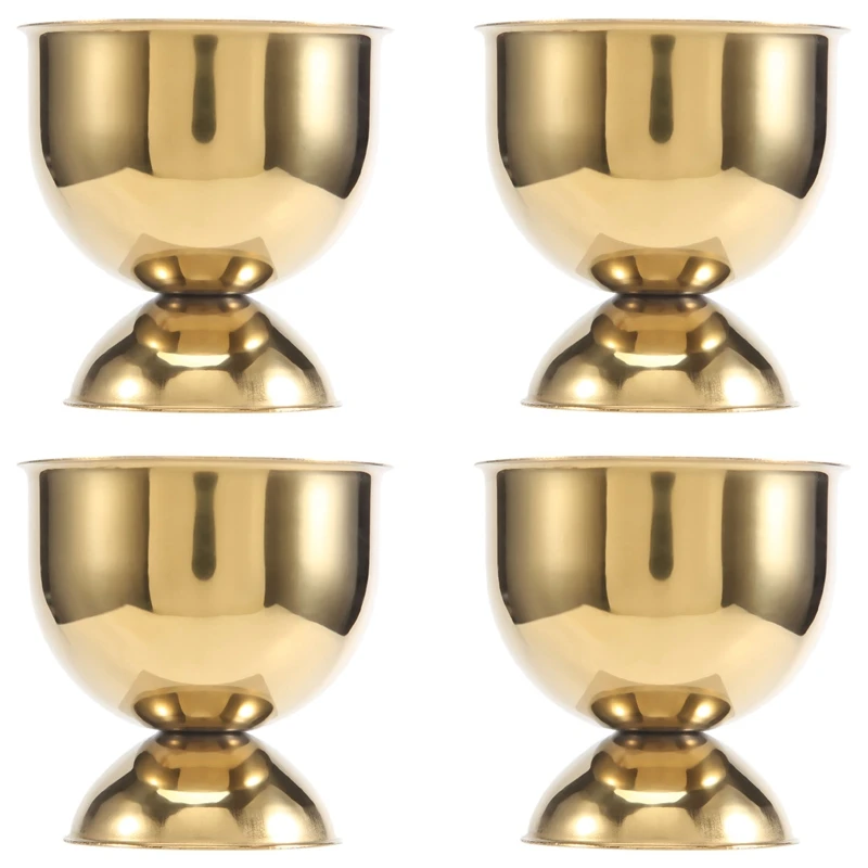 Egg Cups Set Stainless Steel Eggs Hard Boiled Eggs and Soft Tray Tool Holders Kitchen, Gold