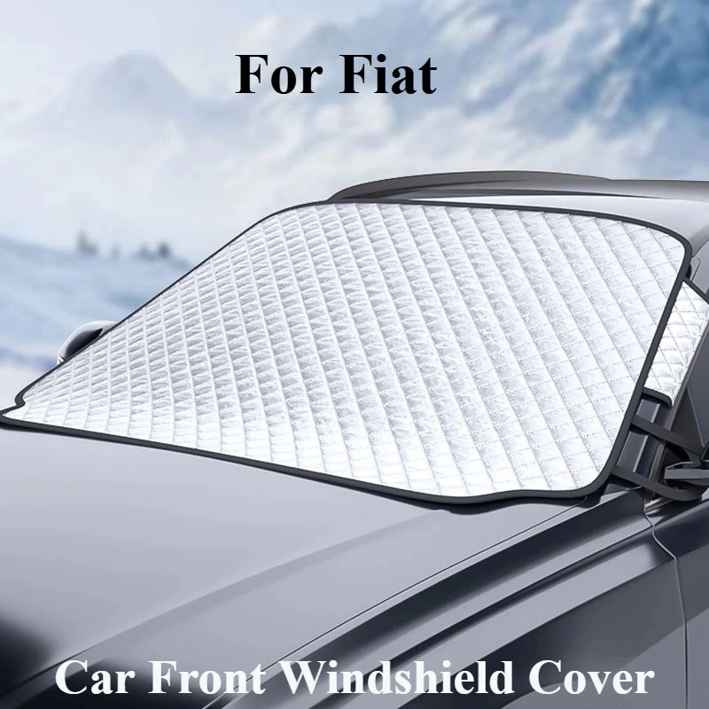 

For Fiat Ducato 500 500L Panda Grande Punto Lancia Musa Car Front Window Windshield Sunshades Frost Guard Sun Shade Protector