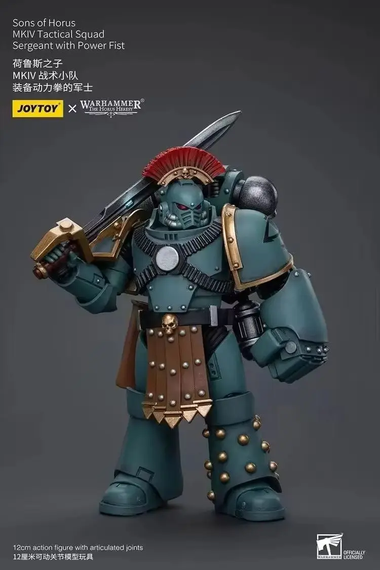 

JOYTOY Warhammer "Хранители Гора" Сыны Гора MKIV Тактический отряд сержант с силовым кулаком Фигурки Кукла Украшение