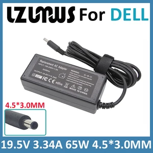 LZUMWS 19.5V 3.34A 65W 4.5*3.0MM Laptop Charger Adapter For Dell Inspiron 14 15 17 3551 3552 3558 5551 5552 5555 5558 5559