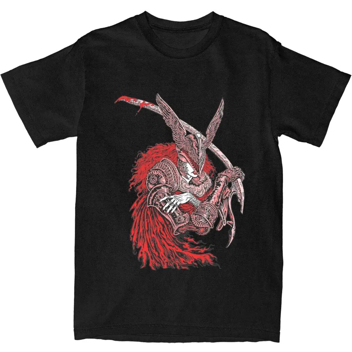 Men's Malenia Blade Of Miquella T Shirts Dark Souls Video Games 100 Cotton Tees Y2K Short Sleeve T-Shirt O Neck Tshirt Big Size