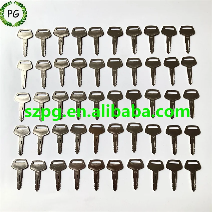 50PCS 787 Key for Komatsu Excavator Dozer Loader Heavy Equipment TR261434