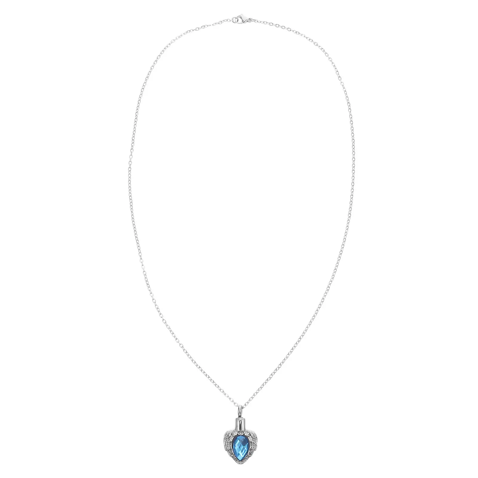 

Stainless Steel Pet Ashes Keepsake Heart Shaped Pendant Necklace Memorial Jewelry Cremation Keepsake Heart Urn Necklace