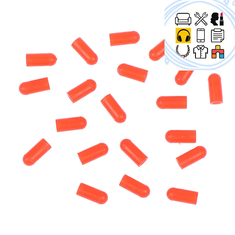 20PCS Food Grade Silicone Rubber Needle Cover Syringe Sealing Test Tube End Cap