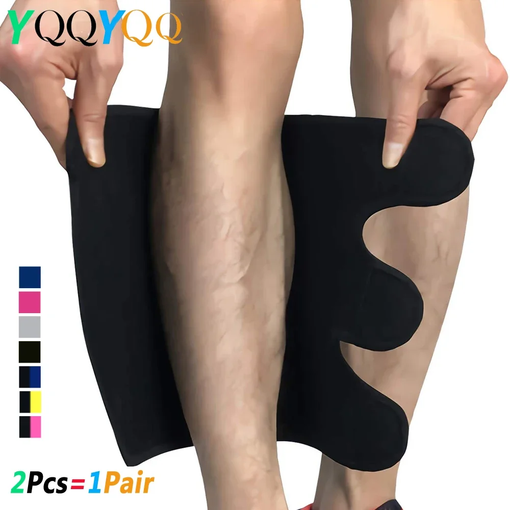 2Pcs Calf Brace for Torn Calf Muscle and Shin Splint Pain Relief - Calf Compression Sleeve for Strain, Tear, Lower Leg Injury