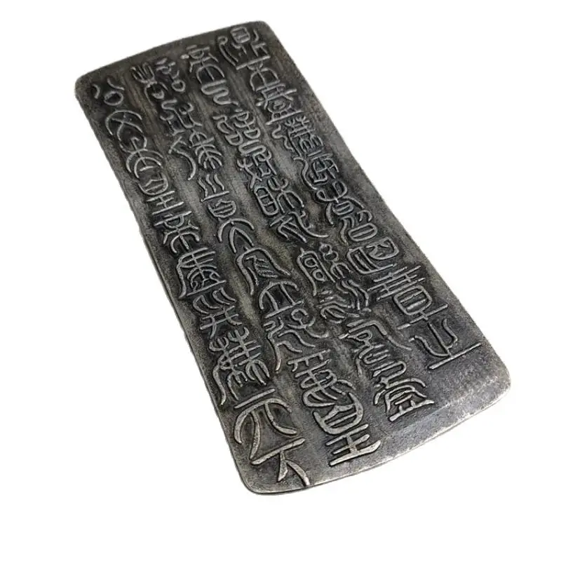 Ancient Antique Archaize Cupronickel Silver Plated Silver Block Lettering Template Collection Ornaments Decoration