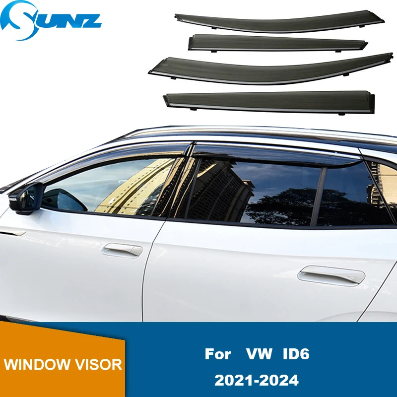 

Car Side Window Visor Guard For VW ID6 2021 2022 2023 2024 Car Door Visor Weather Shield Cover Awnings Shelters Rain Guard