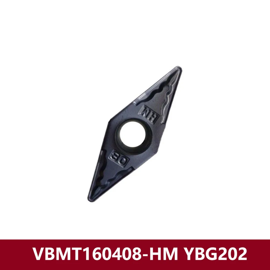 الأصلي VBMT160404 VBMT160408 VBMT160412 HM YBC251 YBD102 كربيد إدراج شفرات لوحة أدوات الكمبيوتر المعادن تحول القاطع VBMT 1604