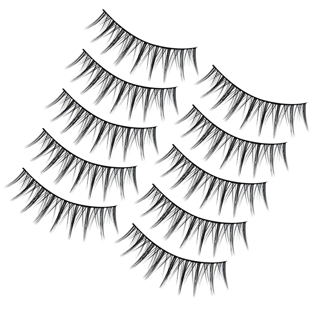 Falsche Wimpern, natürliche, leichte Verlängerungen, wiederverwendbar, für den täglichen Gebrauch auf Partys, gefälschte Wimpern, Packung kurze falsche Wimpern