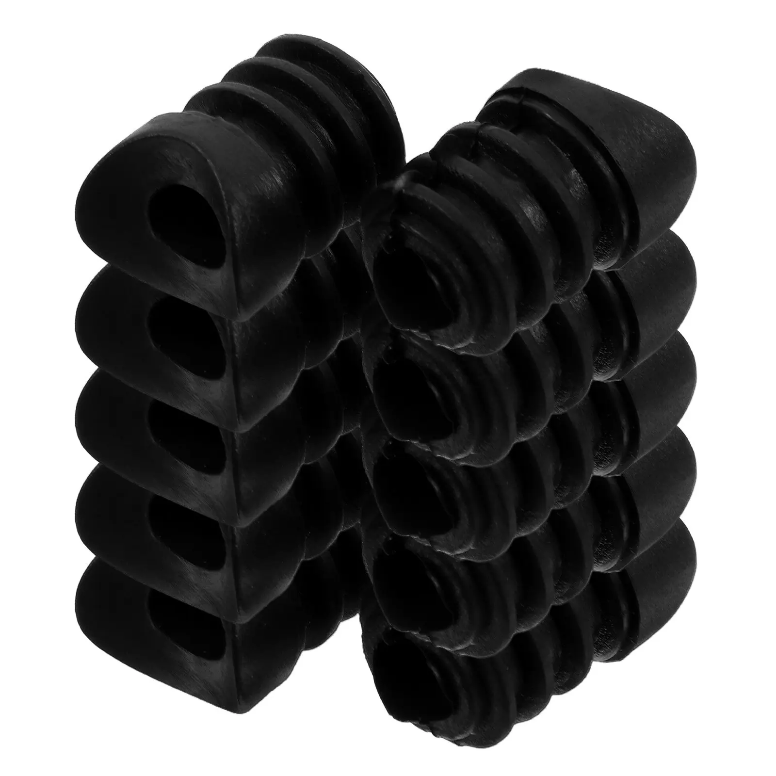 20Pcs Caster Socket Inserts Plastic Stem Sleeves for Furniture Legs Chair Feet Swivel Casters Floor Scratch Protection Easy
