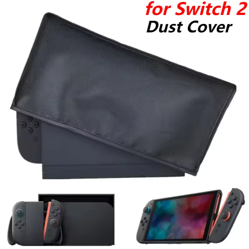 New Dustproof Case for Switch 2 Anti-Scratch Cloth Dust Cover Mesh Stopper Net Sleeve For Switch 2 Game Console Dock Accessories