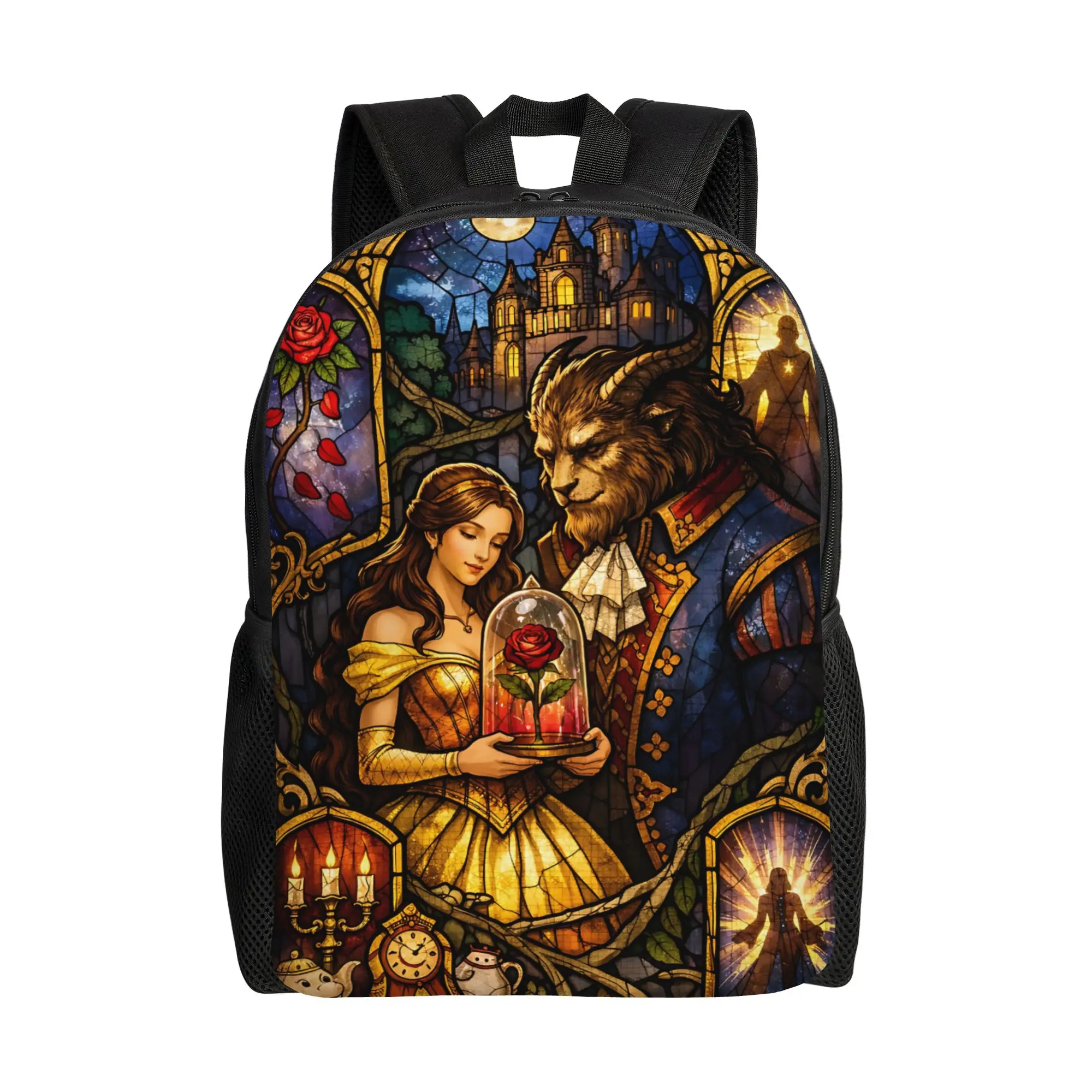 

1Piece Beauty and the Beast Knapsack Moonscape Backpack New Semester Begins