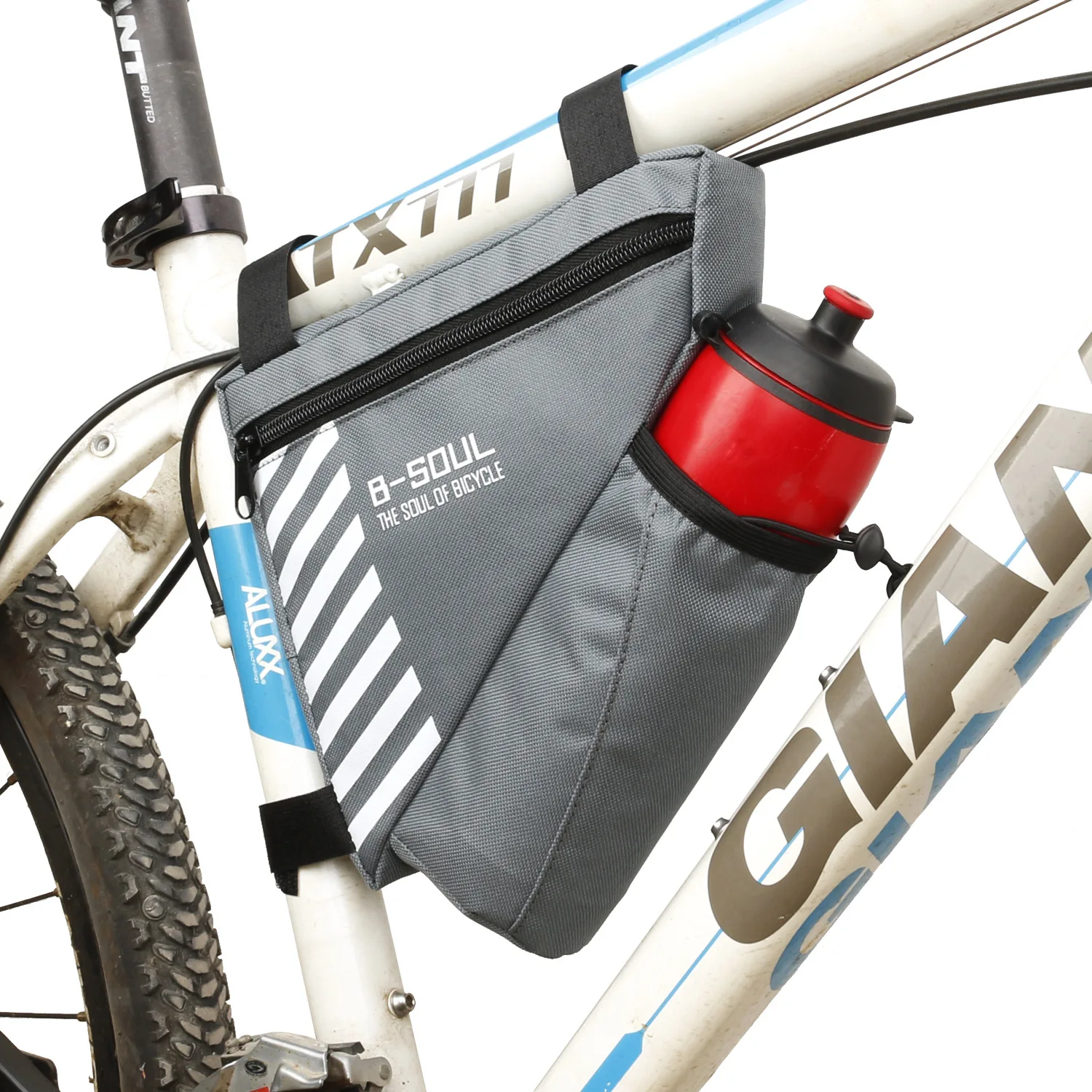 Dreipunktbefestigung Reittasche Große Kapazität Polyester Fahrradtasche B-soul Fahrradtasche Radfahren Fahrradzubehör Einfache Installation – Detail 12