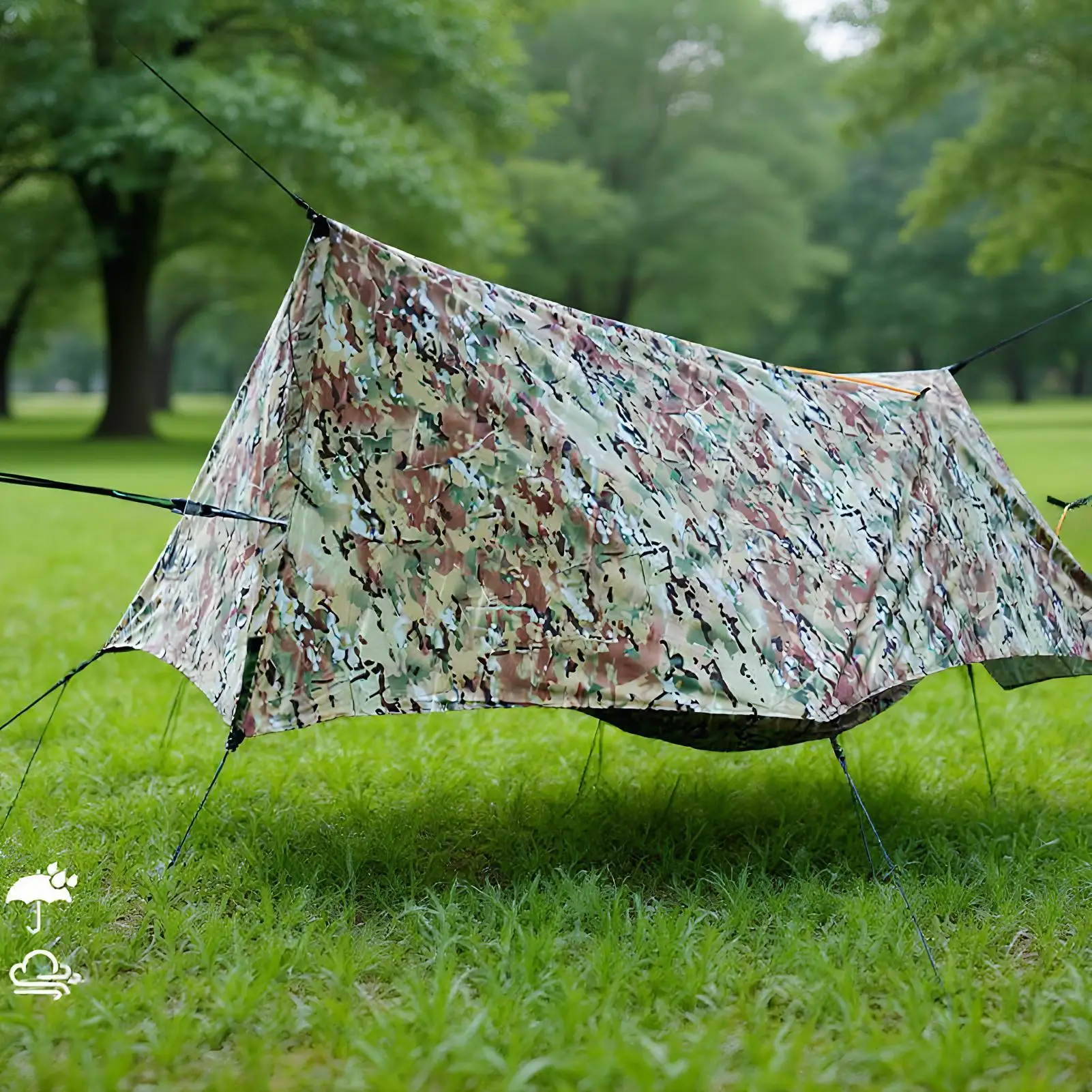 

Backpacking Hammock Lightweight 2-Person Sleeping Swing Bed With Net For Hiking Anti-Tip Sleeping Swing Bed For Patio Road Trips