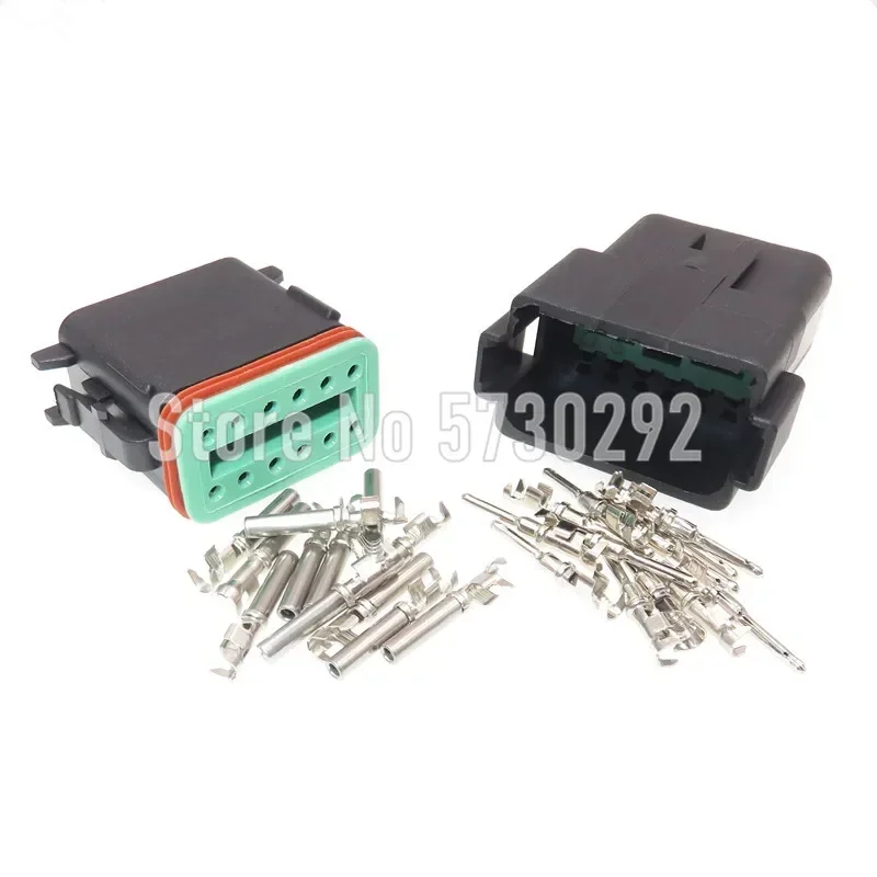 12P 1.6 Series Car Cable Plug Automotive Window Plastic Housing Wiring Harness Socket For Excavator Crane DT04-12P DT04-12S