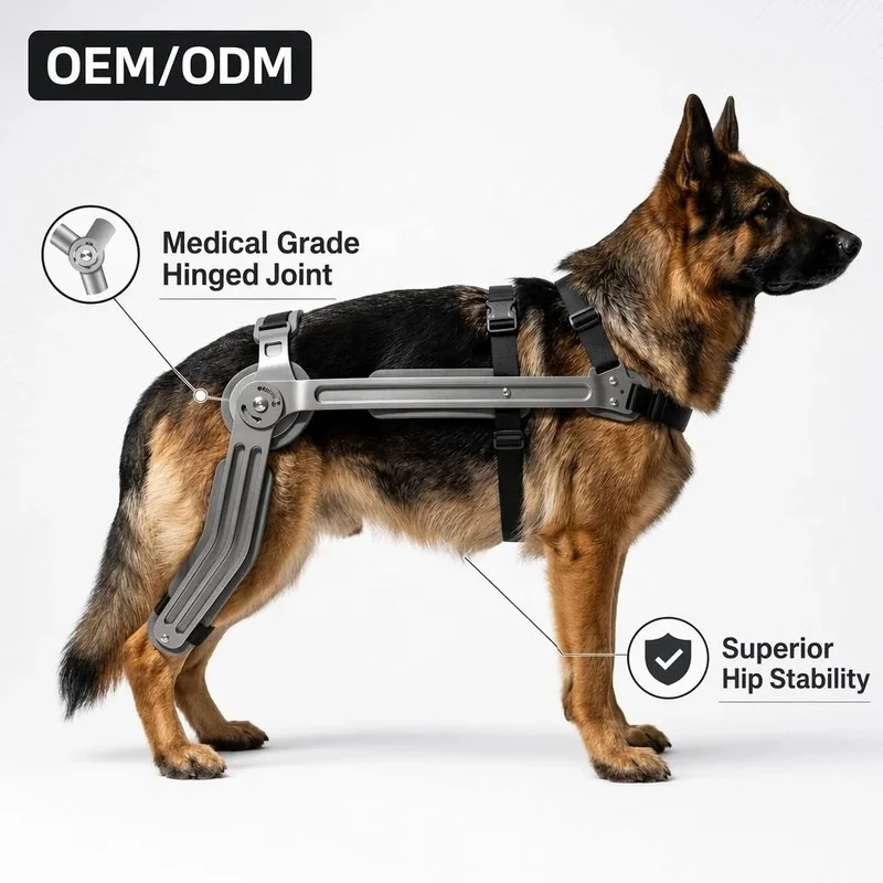 Adjustable Hinged Dog Brace Dysplasia Arthritis Relief Professional Grade Polyester Pet Support